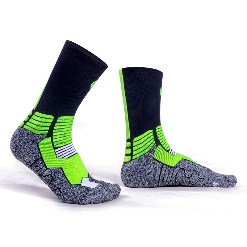 Kuangmi 1 para Sport Socken Professionelle Basketball Kompression Socken Schützen Füße Atmungs Wicking Socken Radfahren Fahrrad Socken
