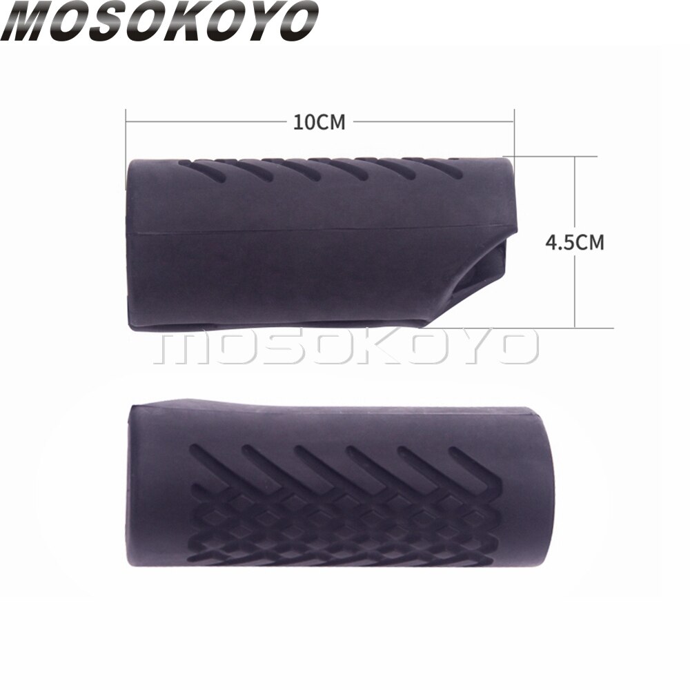 universell 1-1/4 "motorbeskyttelse veibeskyttelsesben ben knebeskytter gummideksel til harley på turné softail fett bob gate bob: En