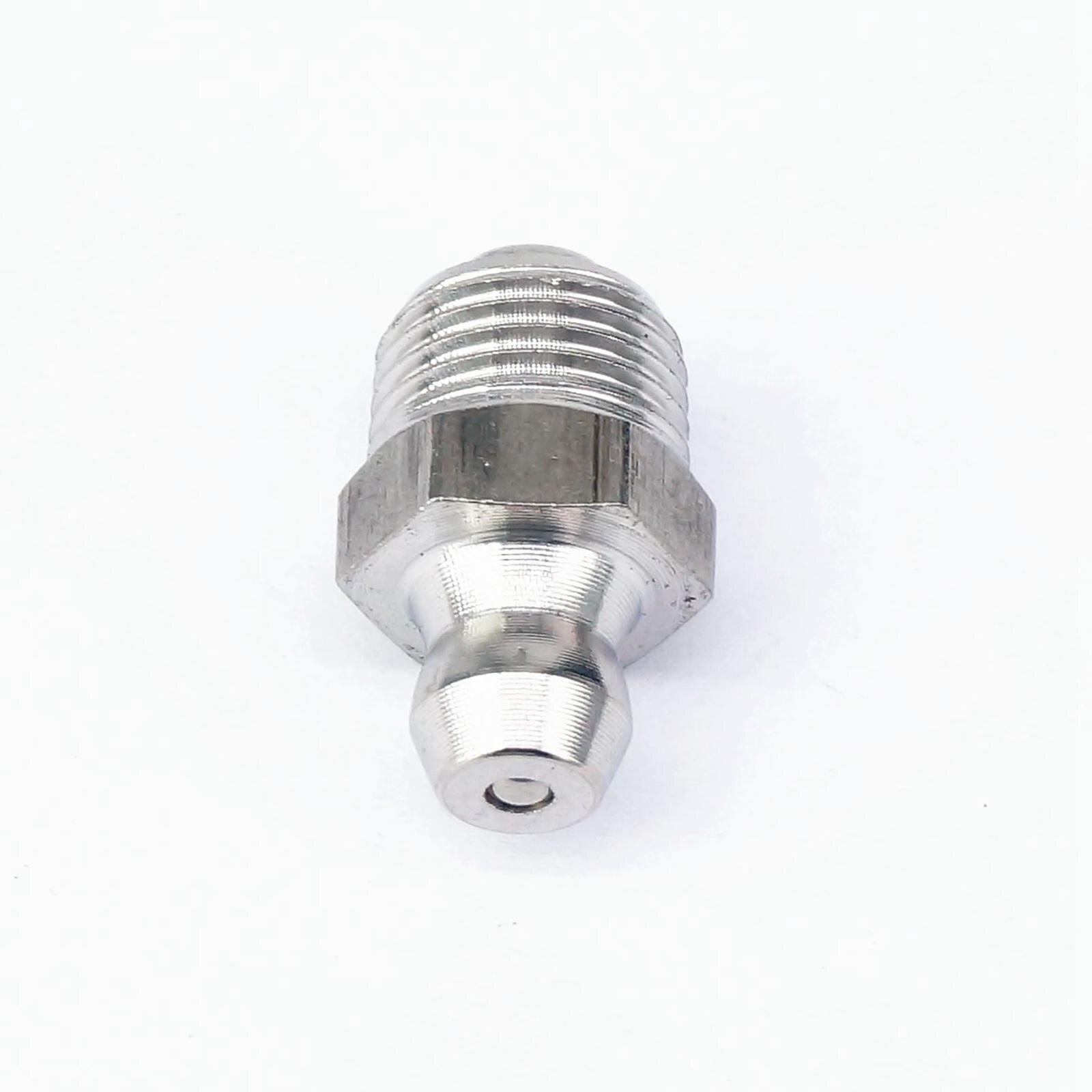 10pcs 1/8" BSPP/BSPT Male 304 Stainless Steel Grease Zerk Nipple Fitting For Grease