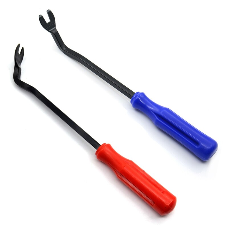 Car Door Interior Trim Clip Panel Upholstery Fastener Clip Remover Tool Screwdriver Nail Puller 6 Inch Red