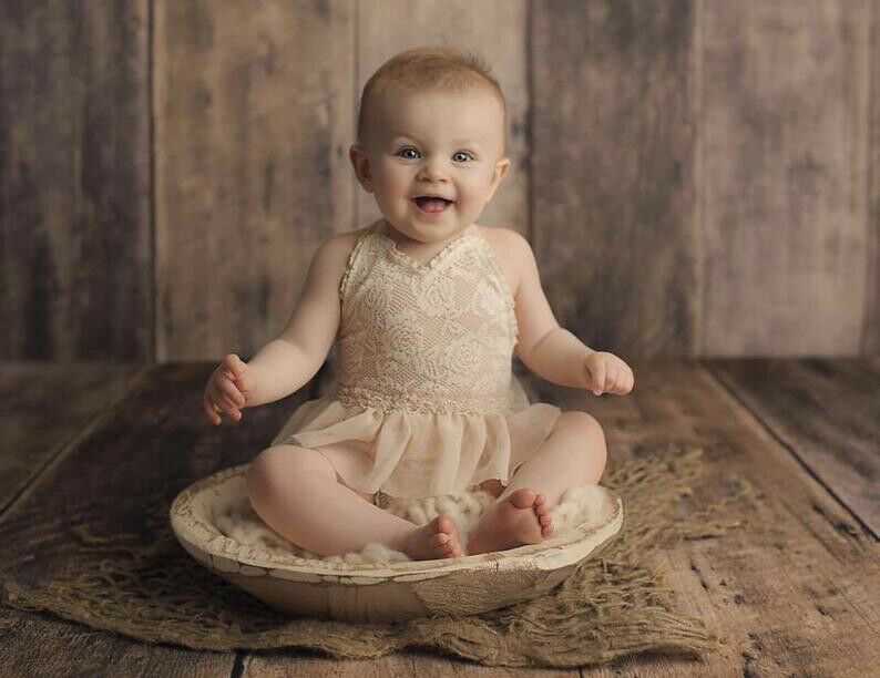 3-24m nyfødte baby pige blonder romper kjole halter romper jumpsuit outfits tøj sommer spædbarn baby tøj