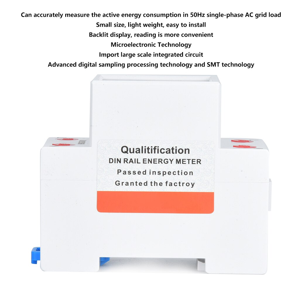 DDS6619-008 Multi-Function Digital Energy Meter Single-Phase 2P Power Meter 230V power meter