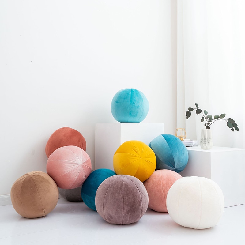 Simanfei kroppspute ball høy elastisk solide dekorative puter låve reisepute myk gåsedun klem sengepute