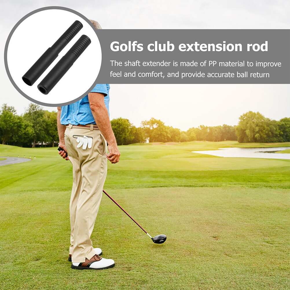 2Pcs Golfs Club Extenders Plastic Golfs Shaft Extenders Outdoor Golfs Supplies