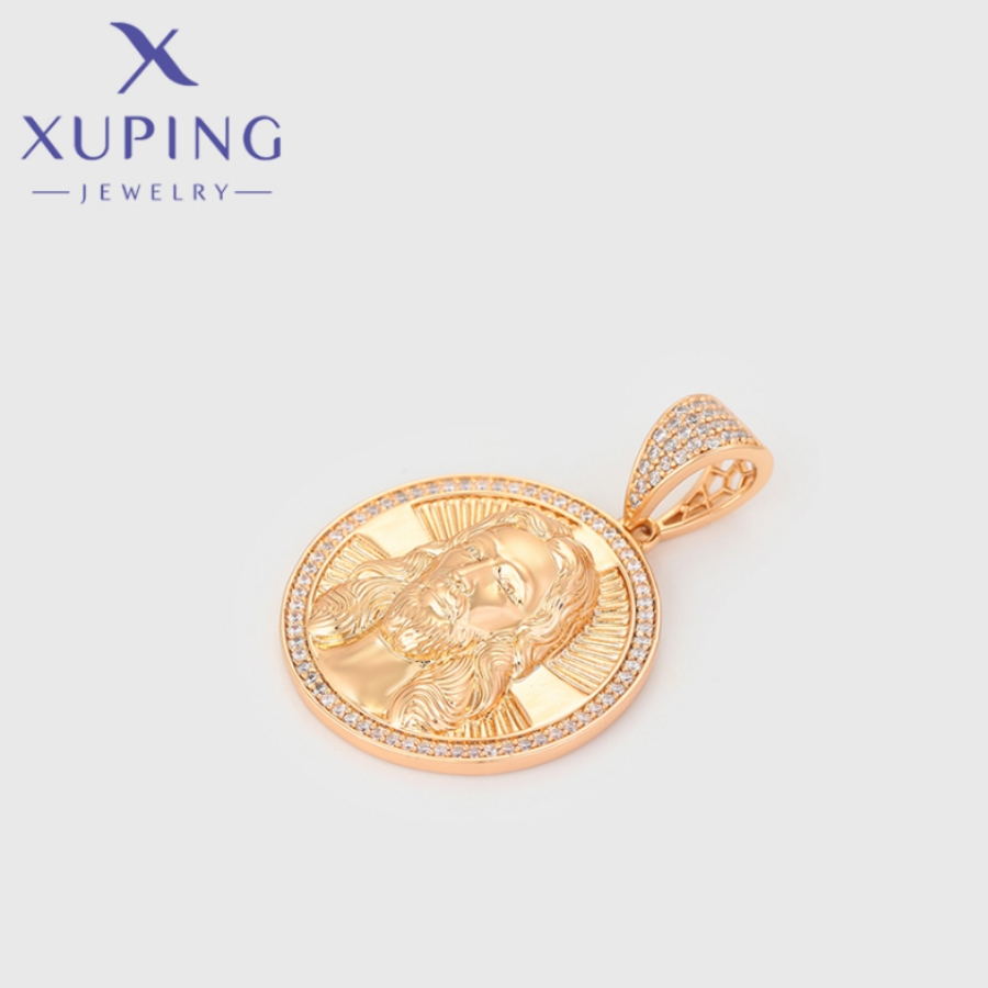 Xuping-Collier pendentif en or pour femme, forme de prêt Tatrond, bijoux exquis, de fête de Noël, nouvelle , X000670339