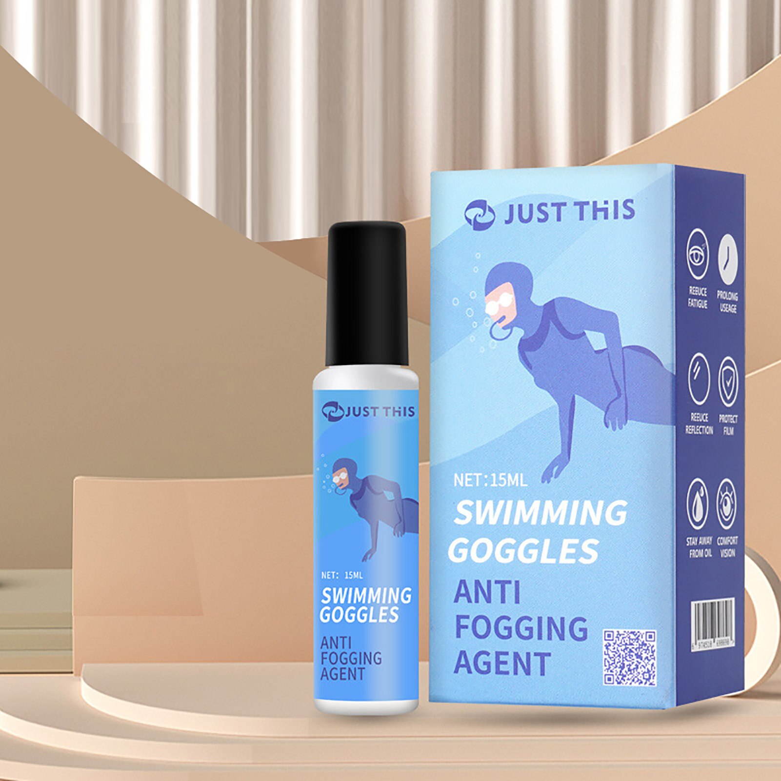 15ml Goggle Anti-fogging Dispenser Fog Defogging Agent For Ski Goggles Glasses For VR Glasses Diving Covers Goggles