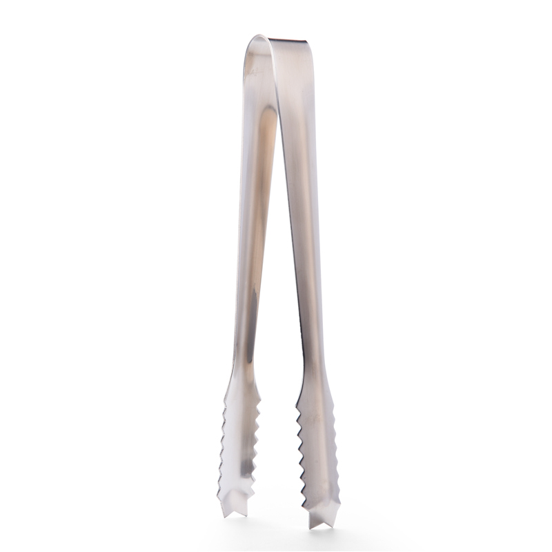 Pinza de hielo de acero inoxidable Premium 18/8 con dientes, 165mm/50g, utensilios de bar/herramientas Premium, herramientas de cóctel