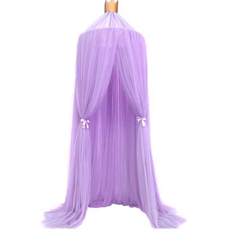 Champion – tente suspendue pour lit de bébé, baldaquin, rideaux en Tulle, pour chambre à coucher, maison de jeu, pour enfants, M0349: Violet