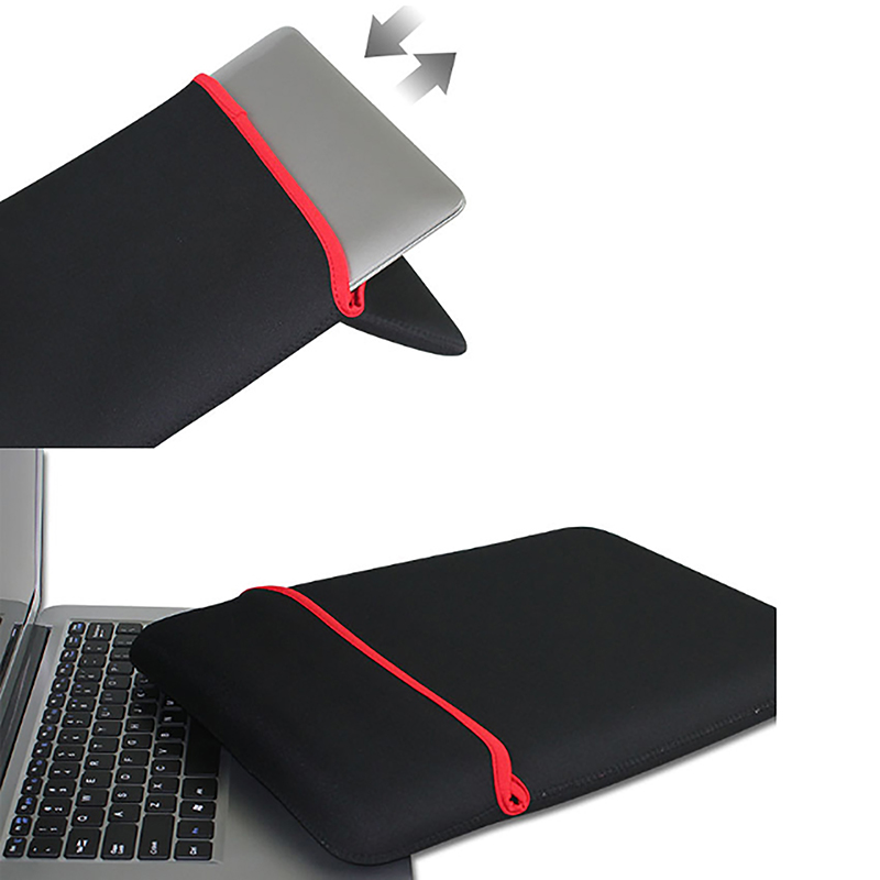 Bolsa protectora de doble cara para ordenador portátil, suave funda de neopreno impermeable para tableta y PC, 7/8/9/10/12/13/14 pulgadas, 1 unidad