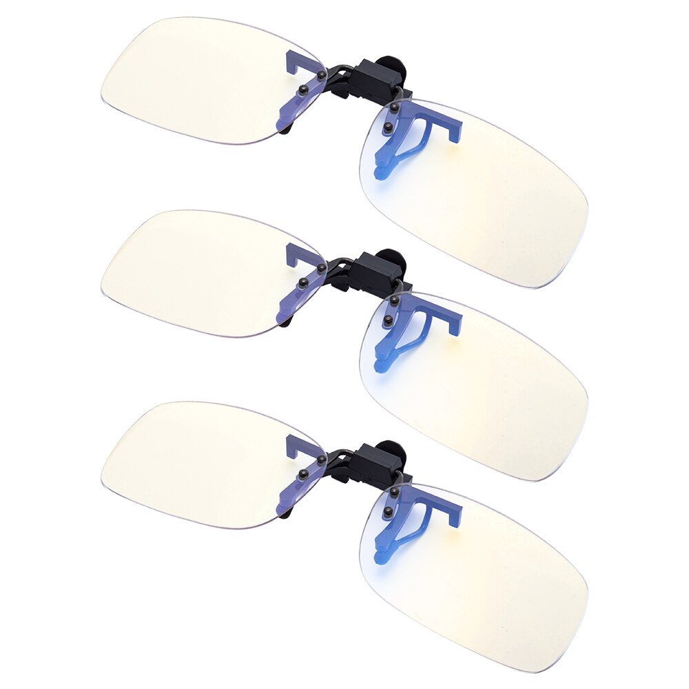 EYEGUARD Clip on Lens Anti & Block Blue Light Filter Cover Glasses Protect Eyes from Fatigue Unisex