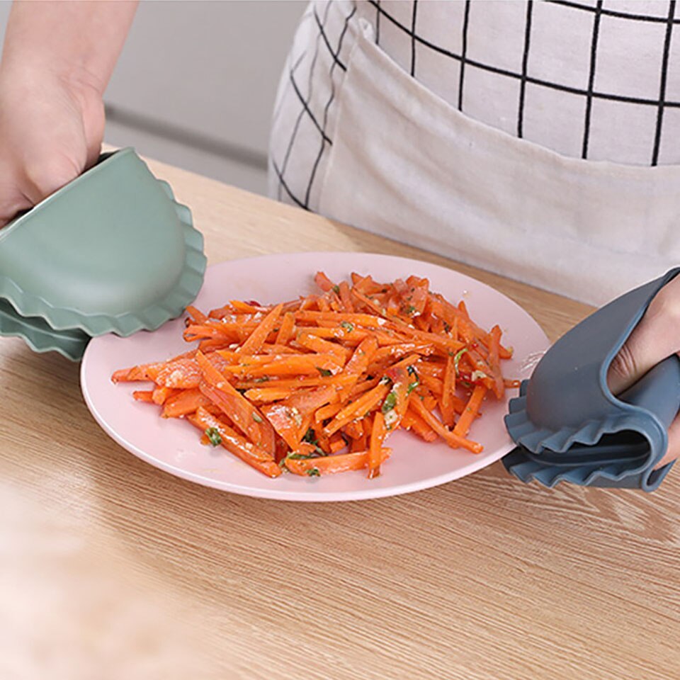 Küche Anti-verbrühen Handschuhe Backen Kochen Ofen Mikrowelle Nicht Slip Handschuhe Hohe Temperatur Silikon Handschuhe Küche Werkzeug Hand Clip