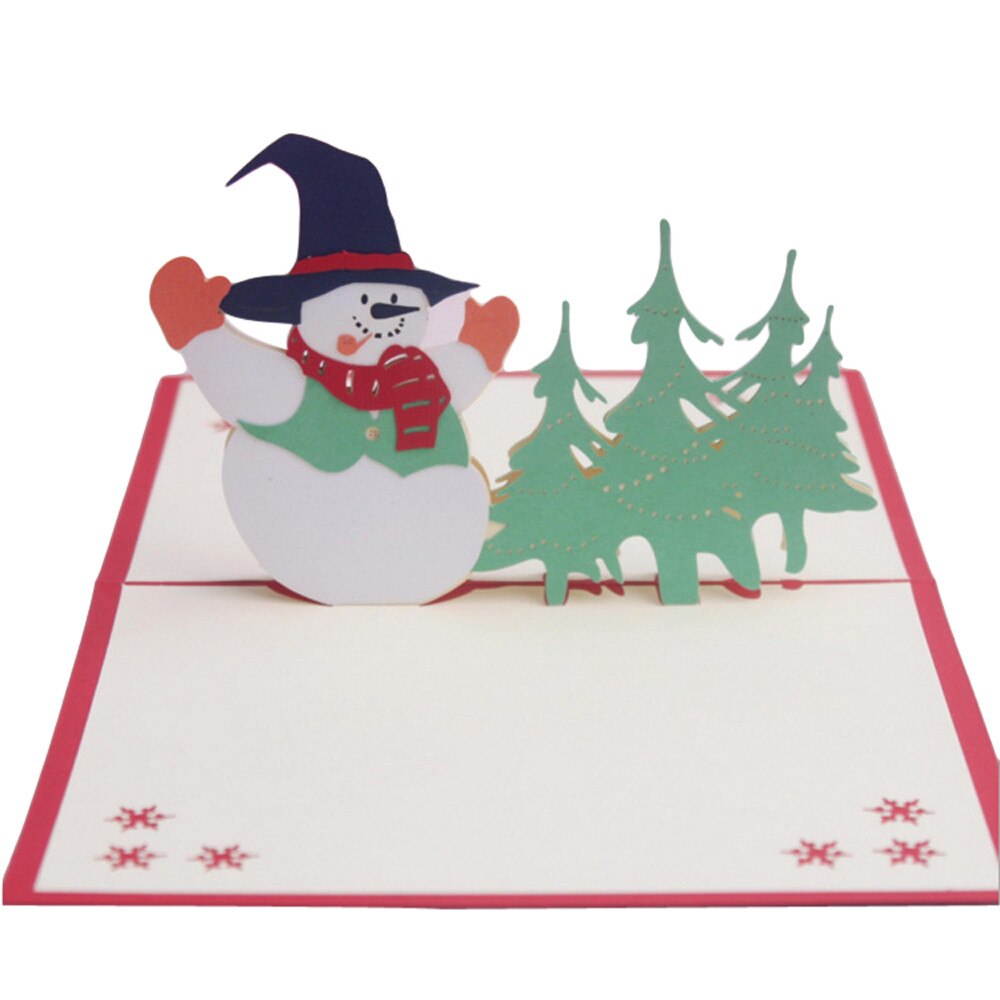 3d Pop-up Santa Cards Marry Christmas Greeting Cards Party Invitations Greeting Card Anniversary Postcard #W2G