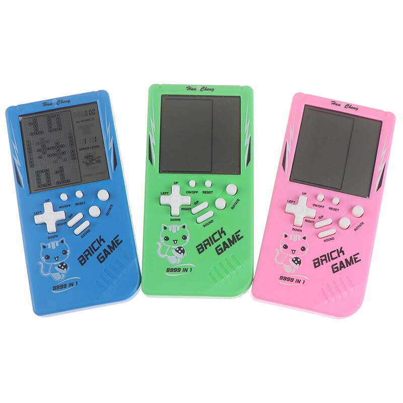 Grand écran classique Machine de jeu de poche Tetris brique jeu enfants Machine de jeu 26 jeux