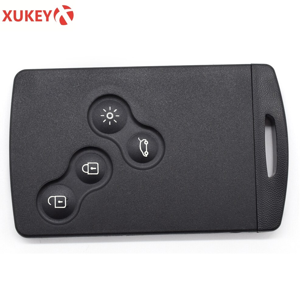 Sleutel Shell 4 Knoppen Voor Renault Koleos Megane 2 3 Clio Captur Laguna Fob Remote Smart Card Key Case Met insert Kleine Sleutel Blade
