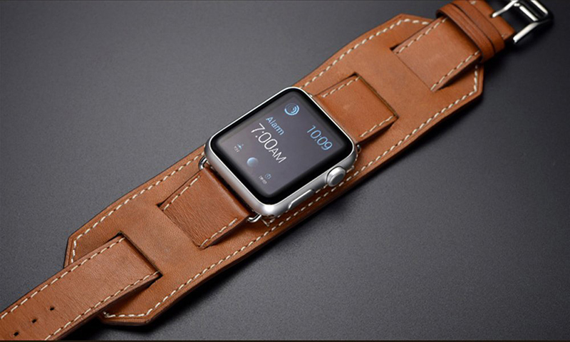 Leren Band Voor Apple Watch Band 10 9 8 7 6 46Mm 42Mm 44Mm 40Mm 38 41Mm 45Mm Horlogeband Voor Iwatch Serie Ultra 2 49Mm