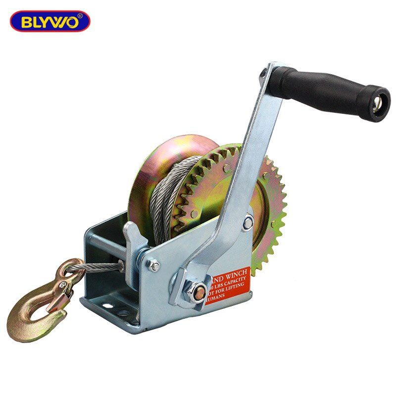 540kg 10M Wire Rope Hand Winch Manual Winch 1200LB Gear winch car parts auto towing tow tools
