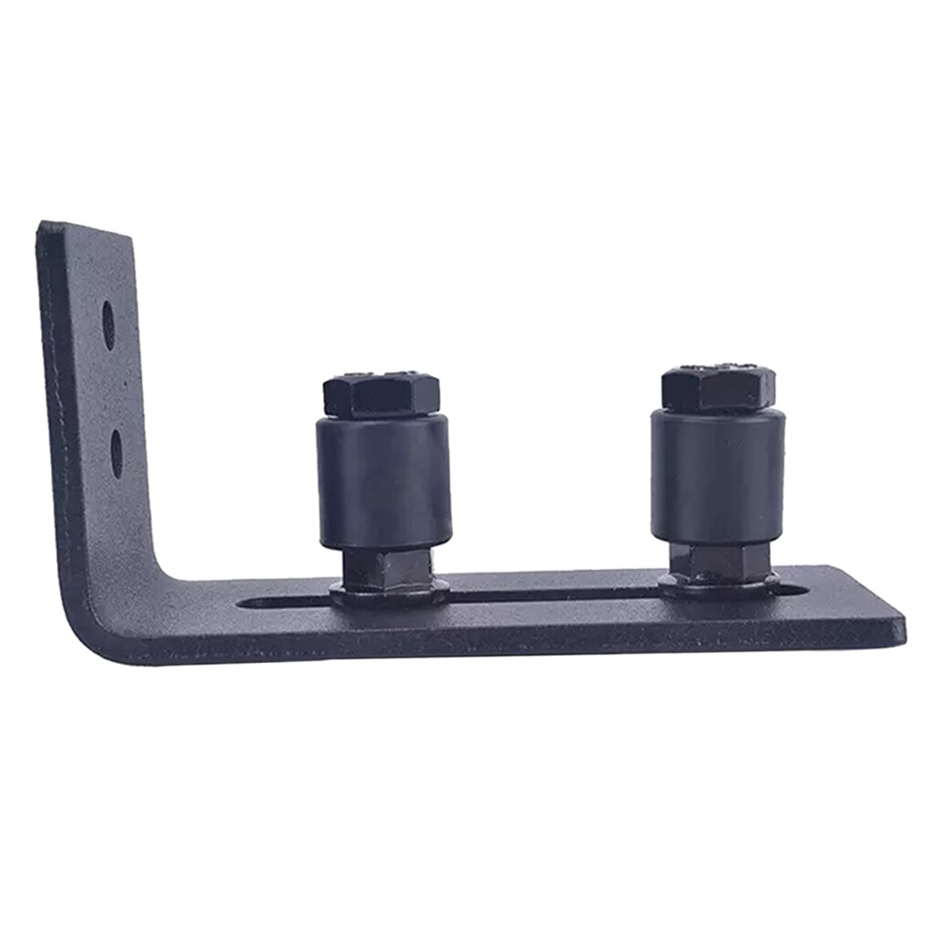 Carbon Steel Adjustable Sliding Barn Door Bottom Guide Stopper Accessory Smoothly Quietly