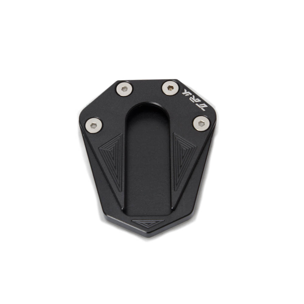 Motorcycle CNC Aluminium Voet Extension Pad Plaat Side Stand Vergroter Kickstand Voor Benelli TRK 502 TRK502: BLACK