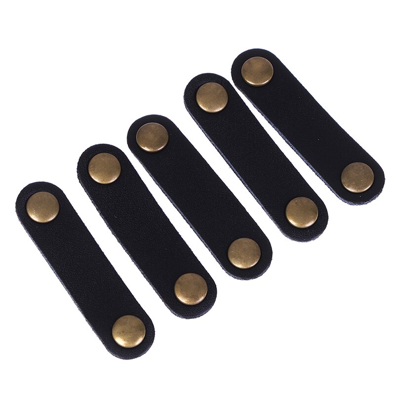 5 sztuk słuchawki słuchawki douszne kabel przewód zawinąć organizator robić przewijania uchwyt: czarny