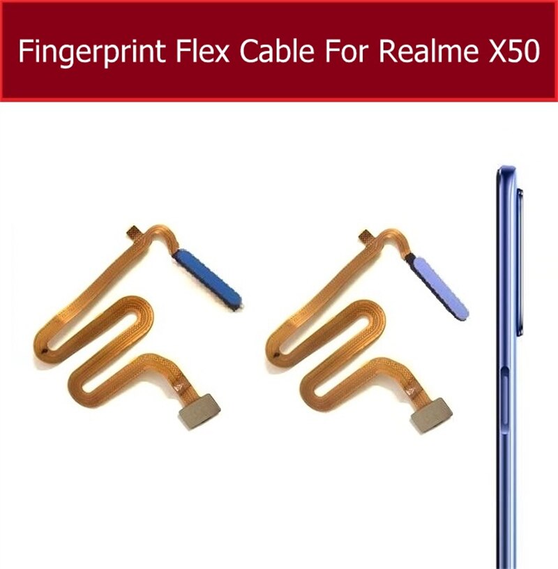 Fingerabdruck Sensor Heimat Taste Schlüssel berühren Ich würde biegen Kabel Für OPPO Realme X50 Meister X50M X50T X Lite X3 Super Zoomen Ersatzteile