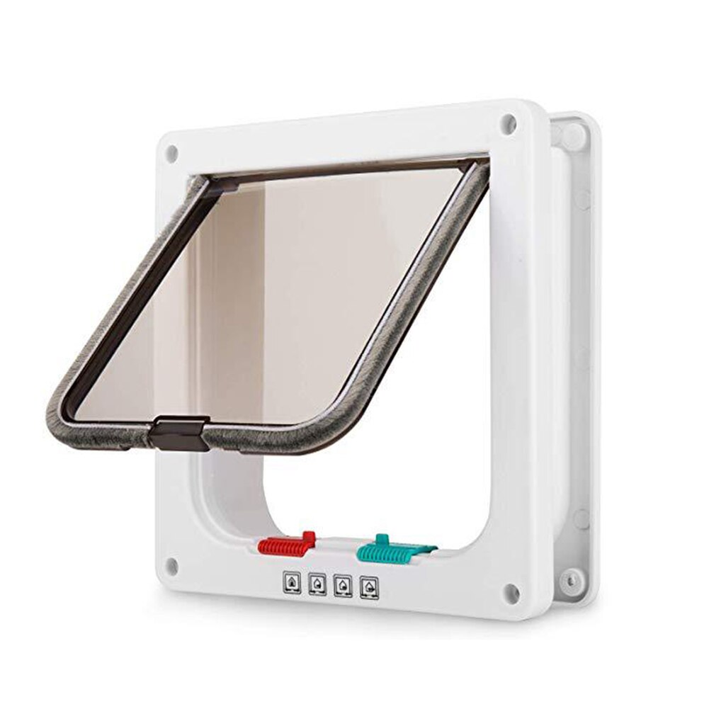 Cat Dog Flap Door Animals Small Dog Gate Flap Pet Door Plastic Tunnel Pooch Free Security Access Aisle Enter Pet Products