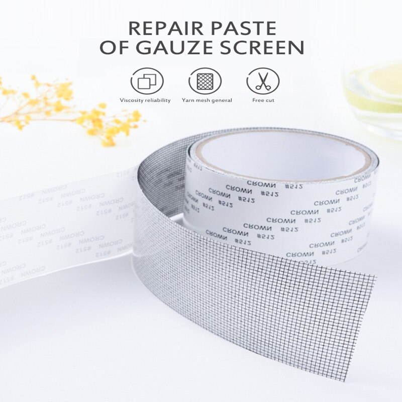 Window Net Anti-mosquito Mesh Sticky Wires Patch Repair Tape Durable Ultra Strong Adhesive Repair Tape Doors Window Screens