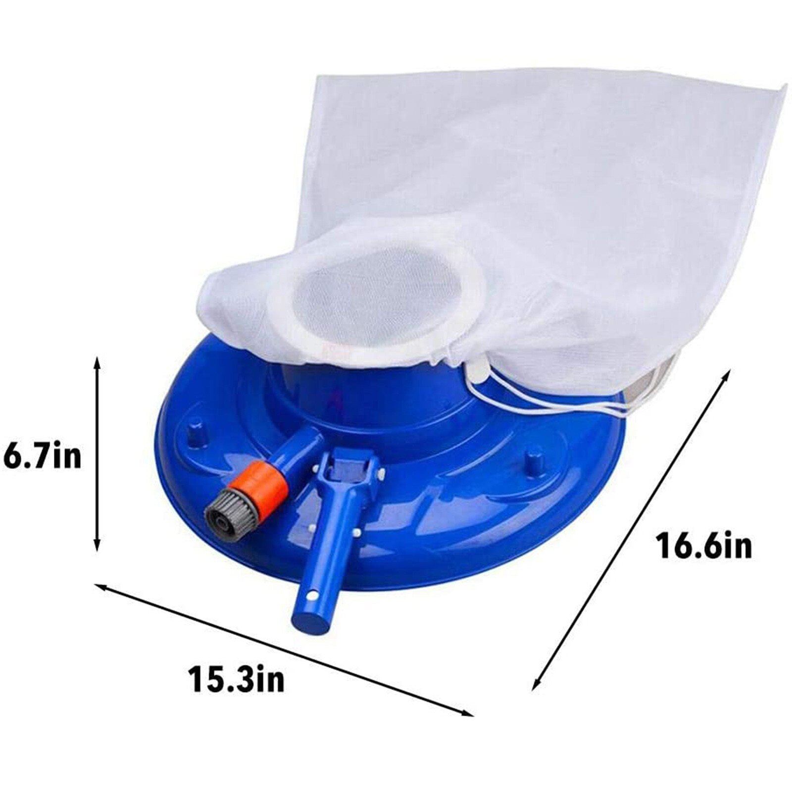 Swimming Pool Vacuum Cleaner Swimming Pool Clean Floating Object Tool Cleaning Tool Swimming Pool Suction Head Cleaning Net Kit: Default Title