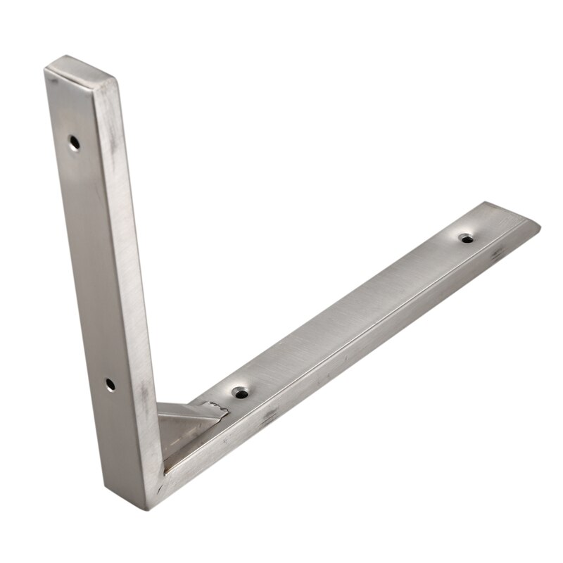 200mmx150mm Stainless Steel Corner Brace Joint Right Angle Bracket Silver Tone