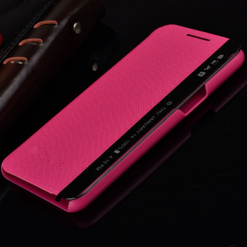 Para funda con alimentación LG X K220 K210 LS755 K450 Funda de cuero con ventana de visión de sueño funda abatible para LG X Power K220ds fundas de teléfono XPower
