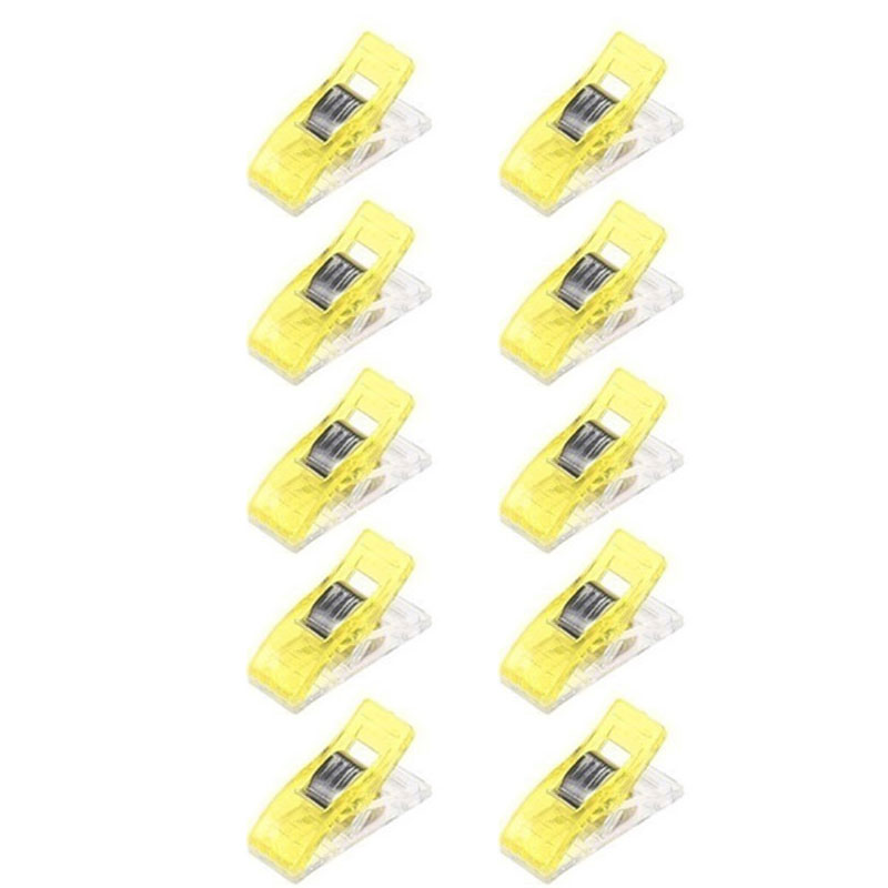 50 stuks/set randklemmen quilt quiltklem doe-het-zelf knutselwerkjes plastic clips veelkleurige patchworkklem kledingklem naaiaccessoires: 07