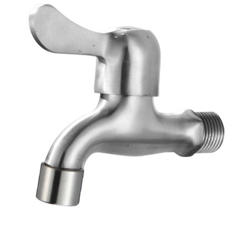 304 Stainless Steel Garden Faucet Wall Mounted Brushed Outdoor Bibcock Wash Basin Mop Washing Machine Faucet Torneira parede: 3