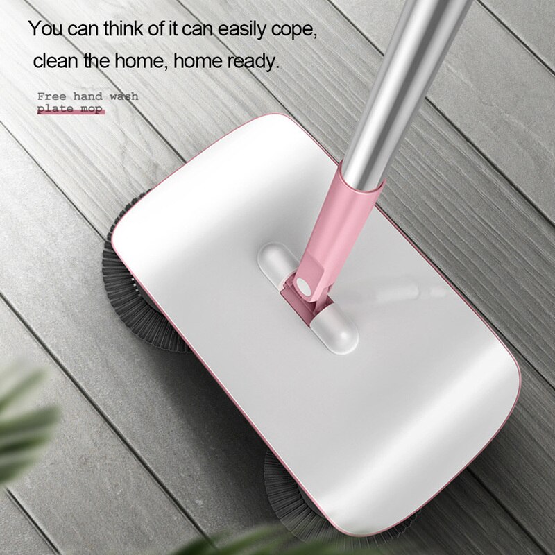 3 In 1 Hand Push Sweeper Lazy Broom Mop Broom Dustpan Set Carpet Cleaner Robot Vacuum Cleaner Desk Cleaner Automatic Sweeper