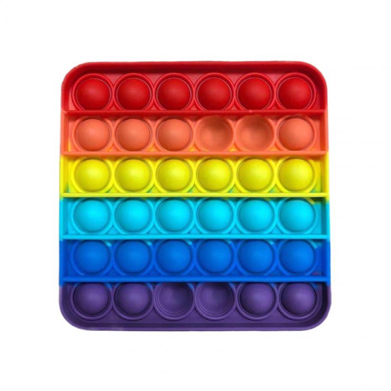 Relieve stress sensory toys children adults relax ainbow Push It Bubble Antistress Toys: Types J