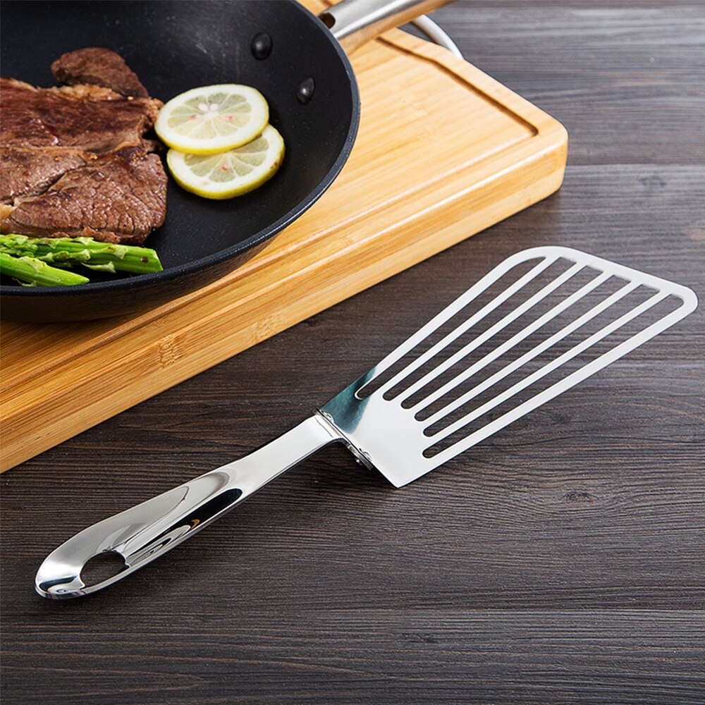 Durable en acier inoxydable poisson plat poisson Steak tranche friture spatule poisson tourneur pelle cuisine fournitures ustensiles de cuisine outil de cuisson
