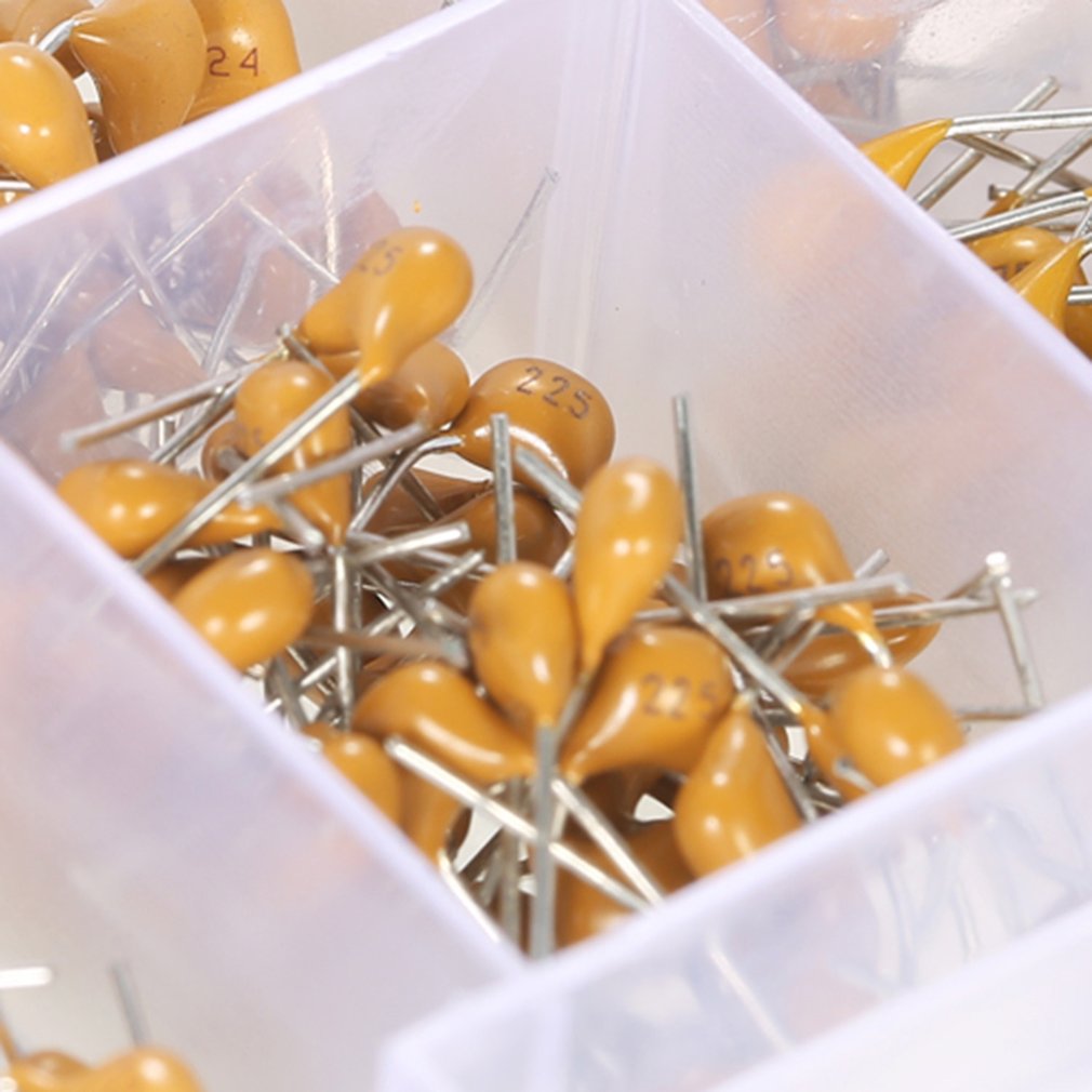 500 Pcs / set Multilayer Ceramic Capacitor Selection Kit 10 Values 0.1 uF-10 uF (104 ~ 106) Ceramic Capacitor Set