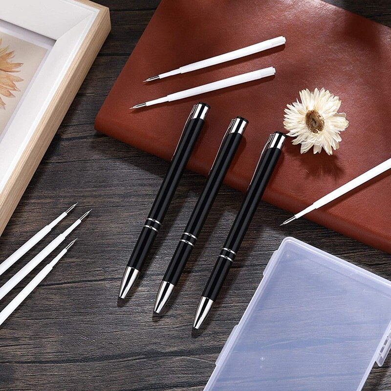 -Air Release Pen Pin Pen Retractable Fine Point Needle Pin Pen Weeding Tool with Box for Wallpaper Vinyl Squeegee Out