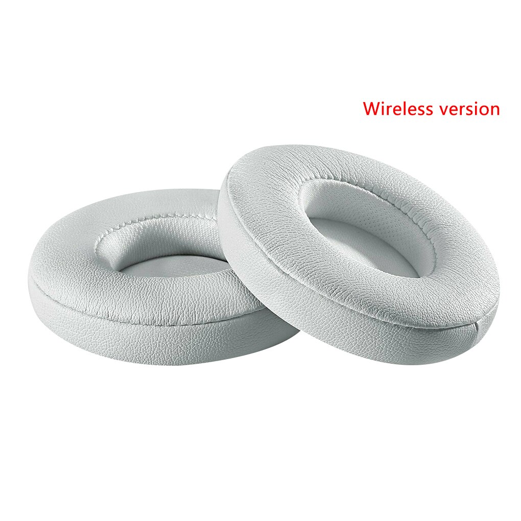 Proteinlæder memory foam ørepuder erstatning for beats solo 2/3 hovedtelefon ørepude bluetooth type kablet/bluetooth version: 10