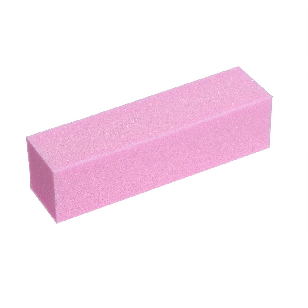 10pcs Pink Sponge Nail Buffers UV Gel Nail File Buffer Block Nail Art Sanding Tool Pedicure Polish Beauty Tools