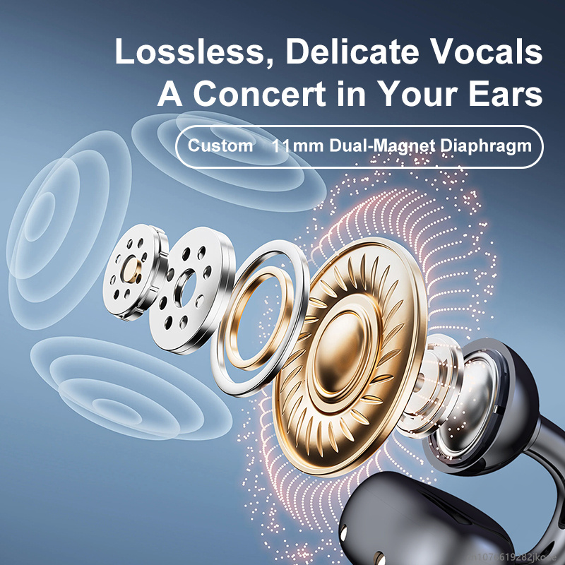 Original CP1 Ear Clip Headphones Wireless Bluetooth Earphones ENC Noise Cancelling Open Headset HiFi Stereo HD Mic Call Earbuds