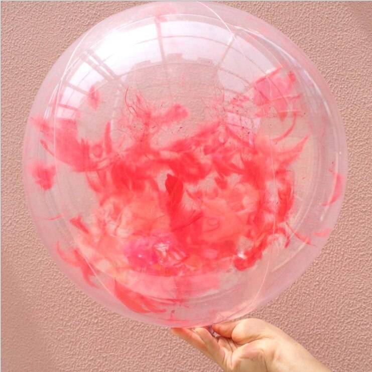 Instagram Popular Nice Inflatable Badminton Beach Ball Transparent Water Playing PVC Photo Props Children&#39;s Swimming Pool Toys