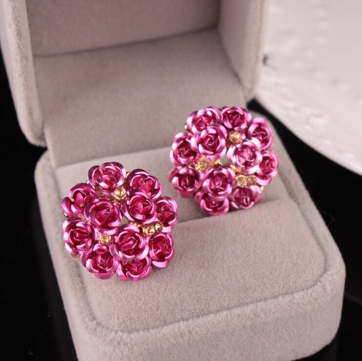 grote bloem oorbellen