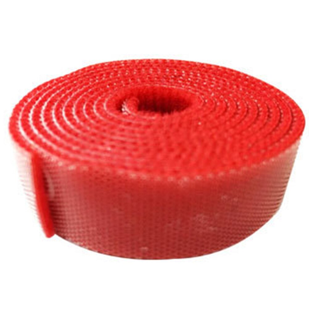 1m Stretch Tie Tape Hand Tying Multipurpose Plant Ribbon Garden Tool Nursery Roll Bind Stem Strap DIY Cutting Self Adhesive: Red