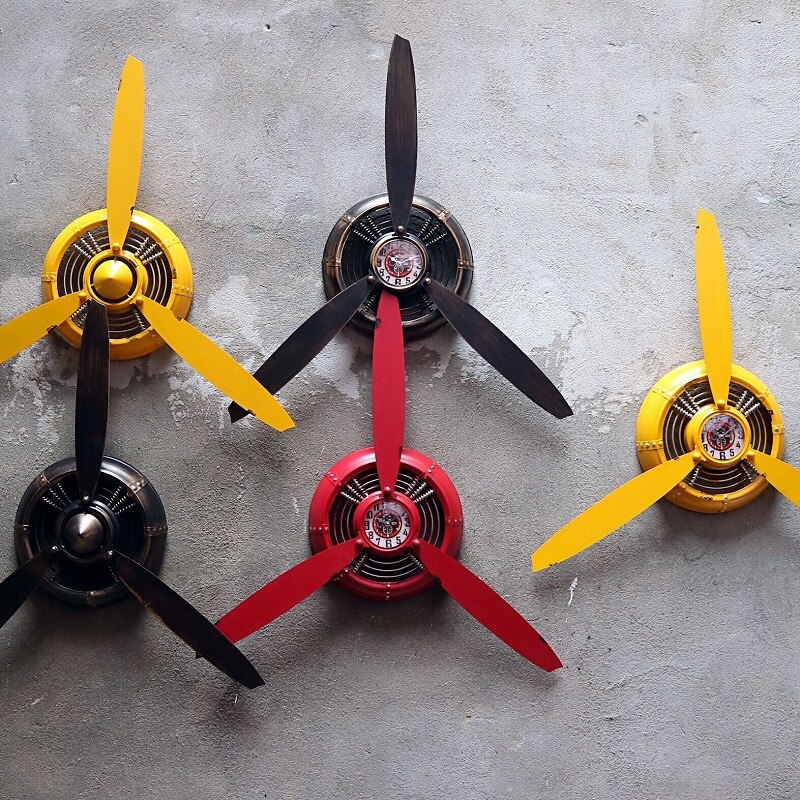 Vintage Industriële Stijl Decoraties Vliegtuig Propeller Ijzeren Muur Decoratie Bar Internet Cafe Hanger Wanddecoratie