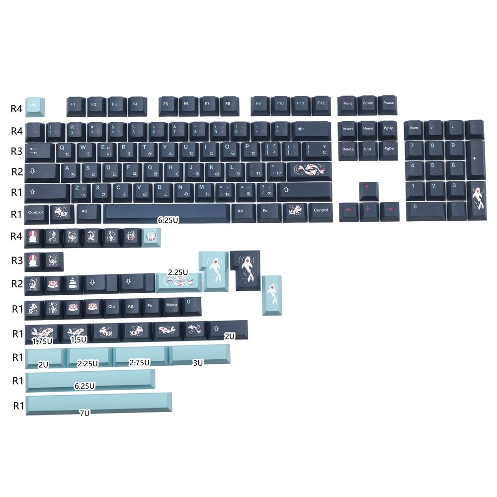 GMK Zen Pond Keycap Japanese 141 Keys PBT Full Key... – Grandado