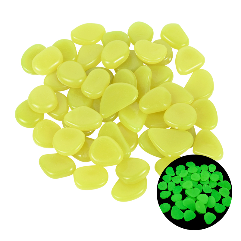 25/50pcs Glow in the Dark Garden Pebbles Glow Stones Rocks for Walkways Garden Path Patio Lawn Garden Yard Decor Luminous Stones: M / MULTI
