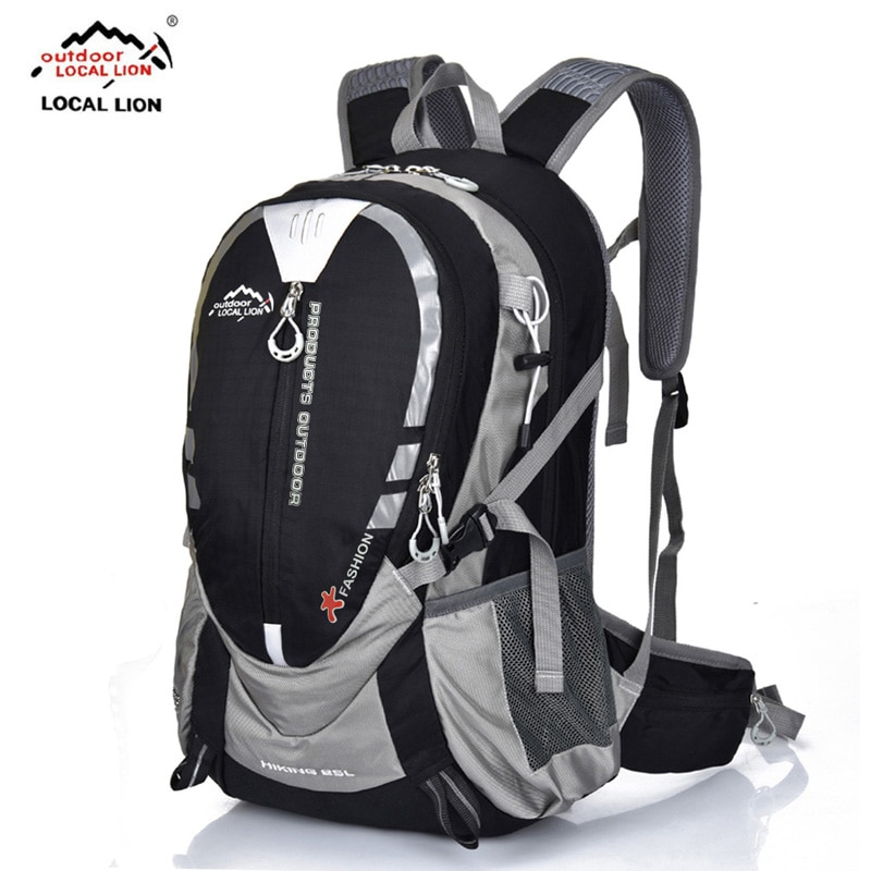 Nylon utomhusväskor 25l cykelryggsäckar män kvinnor vandring camping promenader sportryggsäck 441#