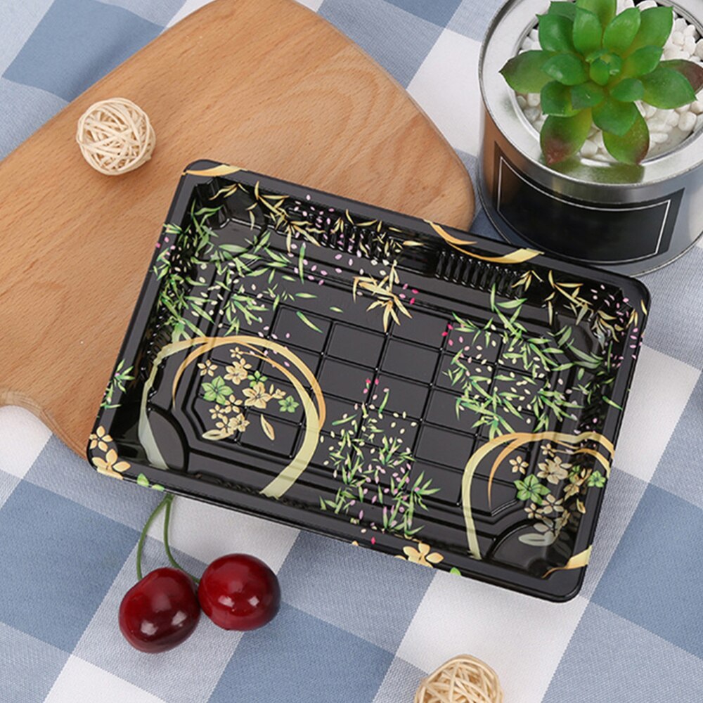 25pcs Packing Boxes Food Packing Container Sushi Snack Box PP Sushi Boxes