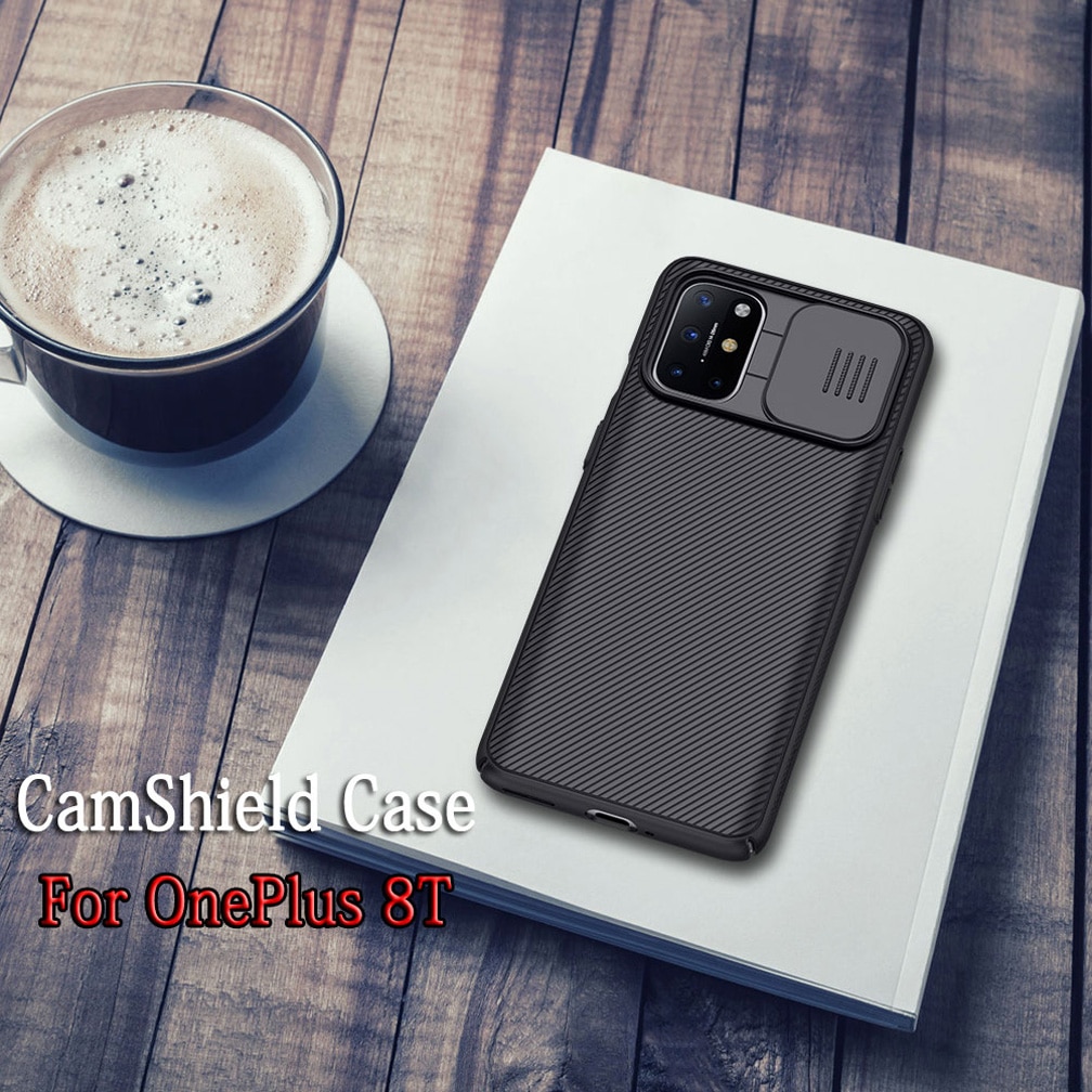 robić obudowy OnePlus 8T NILLKIN CamShield etui zderzak ślizgać się szczupły tylna pokrywa ochrona aparatu twarda obudowa robić jeden plus 8T 5G