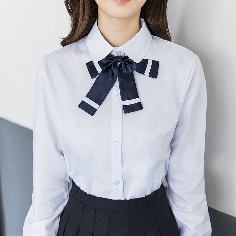 Traje de marinero de Japón y Corea del Sur, conjunto de uniformes para estudiantes, camisa blanca, uniforme de clase inglesa, estilo
