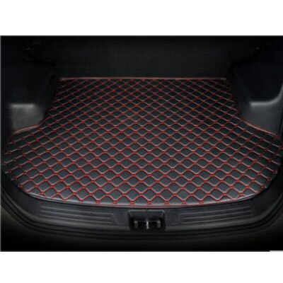 Kofferbak Mat Voor Hyundai Santa Fe Modificatie Kofferbak Pat Bescherming High-Side Waterdichte Auto Decoraties: red line